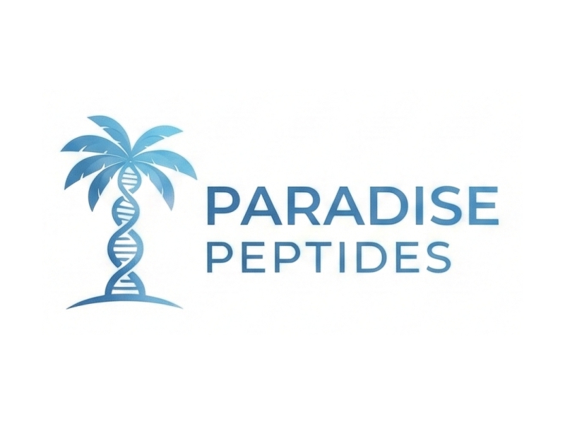 Paradise Peptides logo design by Octavino