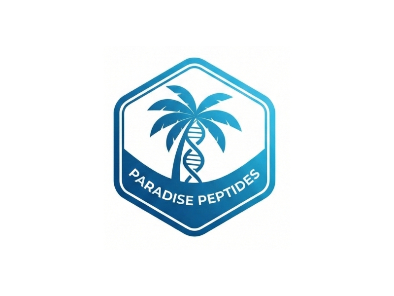 Paradise Peptides logo design by Octavino