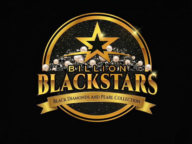 Billion Blackstar Black Diamonds and Pearl Collection logo design by cwrproject