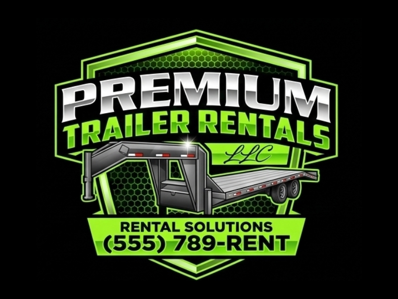 Premium Trailer Rentals LLC logo design by Octavino