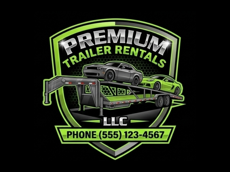 Premium Trailer Rentals LLC logo design by Octavino