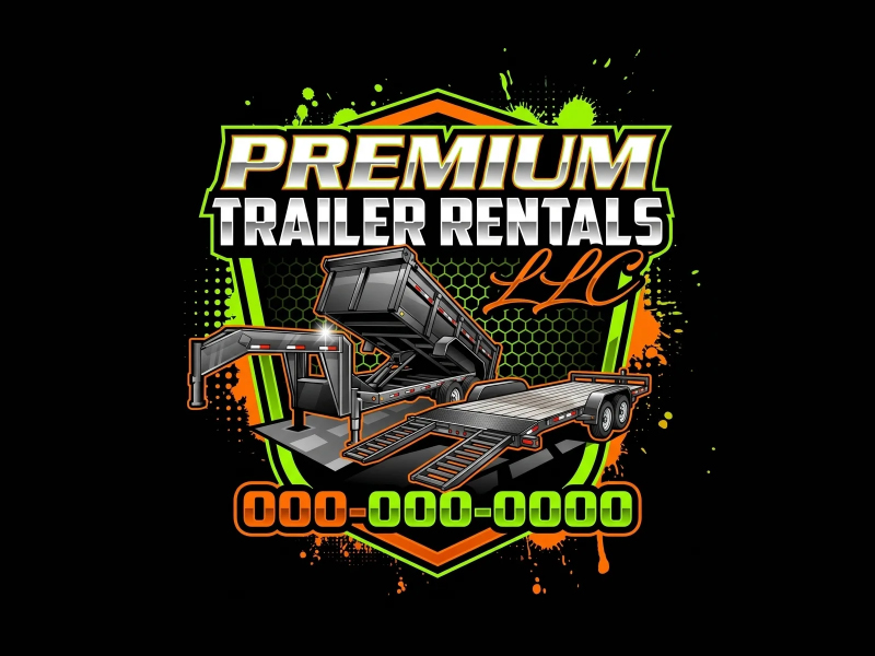 Premium Trailer Rentals LLC logo design by Poki