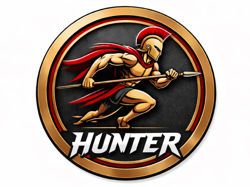 Hunter logo design by design_brush