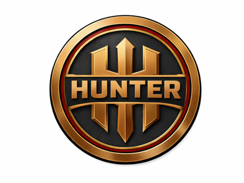 Hunter logo design by design_brush