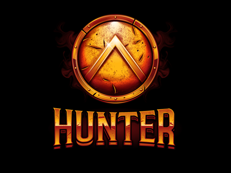 Hunter logo design by Vins