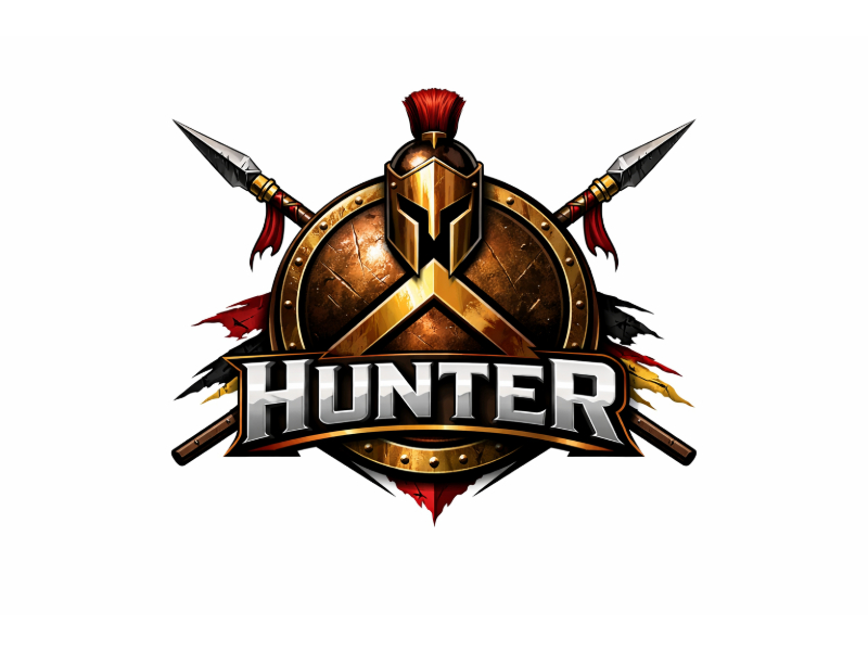 Hunter logo design by Girly
