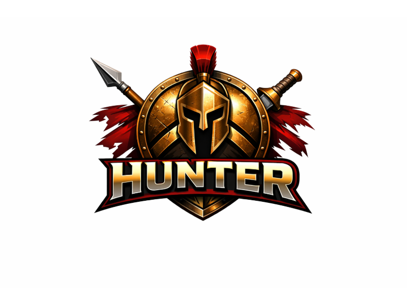 Hunter logo design by Girly