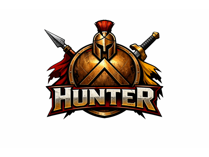 Hunter logo design by Girly