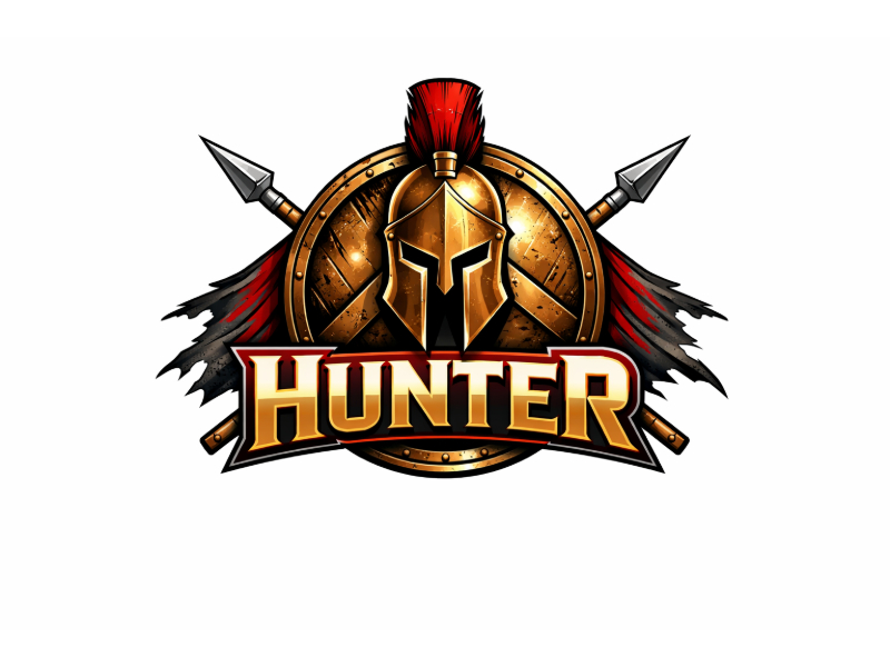 Hunter logo design by Girly