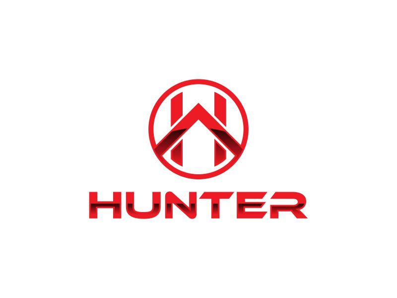 Hunter logo design by KQ5