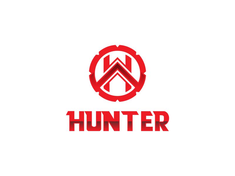 Hunter logo design by KQ5