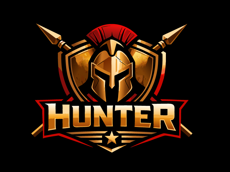 Hunter logo design by Phantomonic