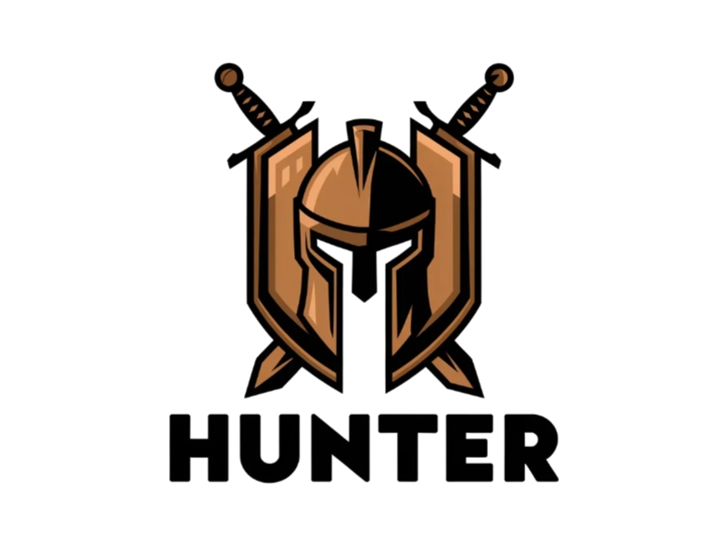 Hunter logo design by Charii