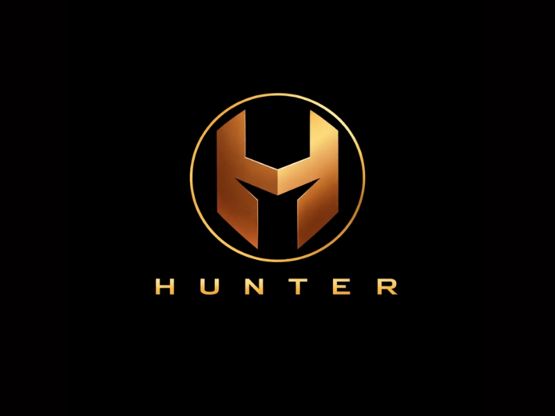 Hunter logo design by Michael Luutu