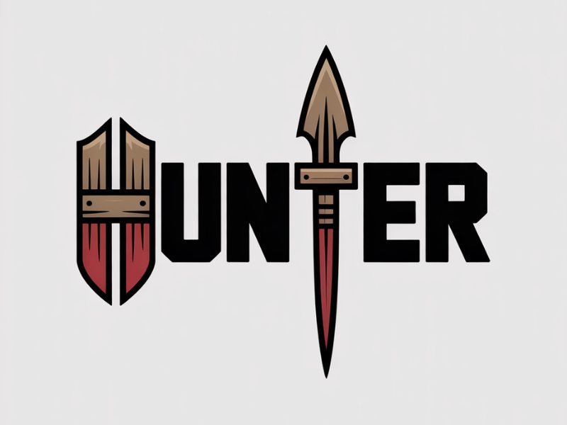 Hunter logo design by Lordede
