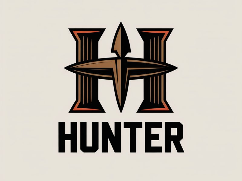Hunter logo design by Lordede