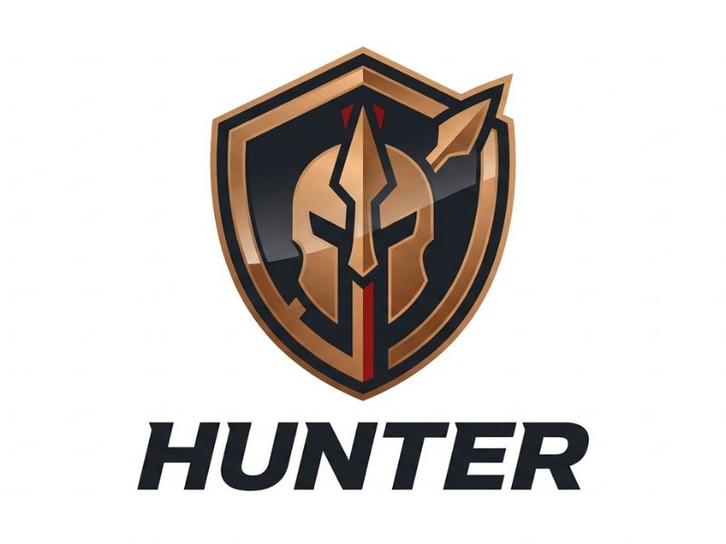 Hunter logo design by Lordede