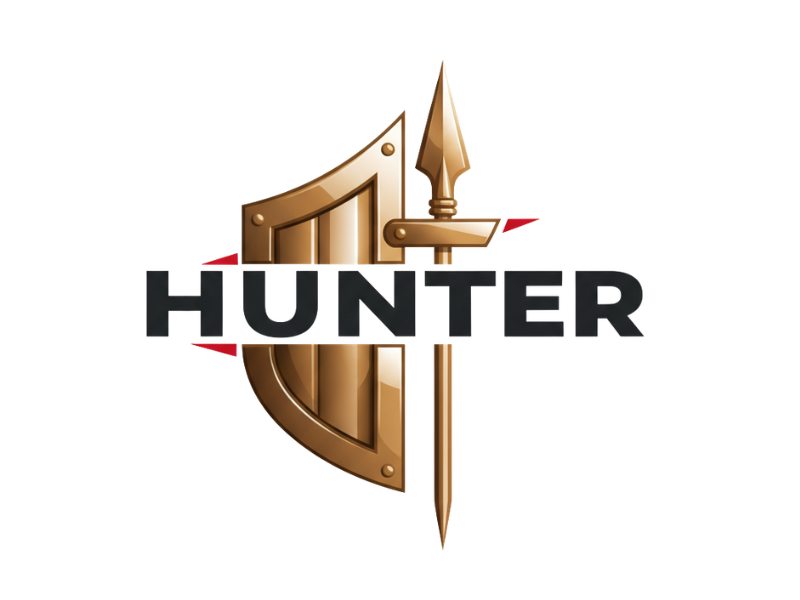 Hunter logo design by Hadisk