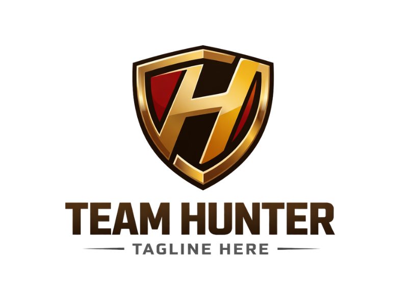 Hunter logo design by AndreBWid