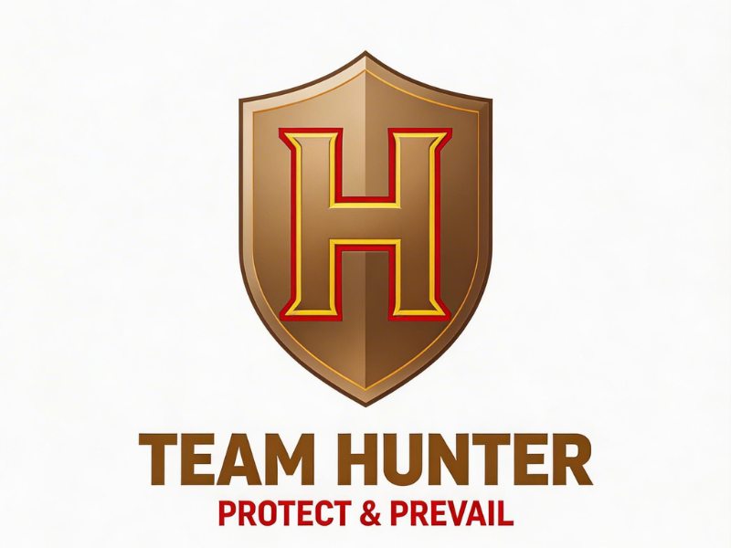 Hunter logo design by AndreBWid