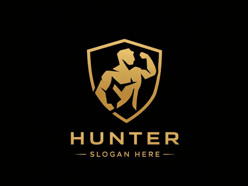 Hunter logo design by AndreBWid