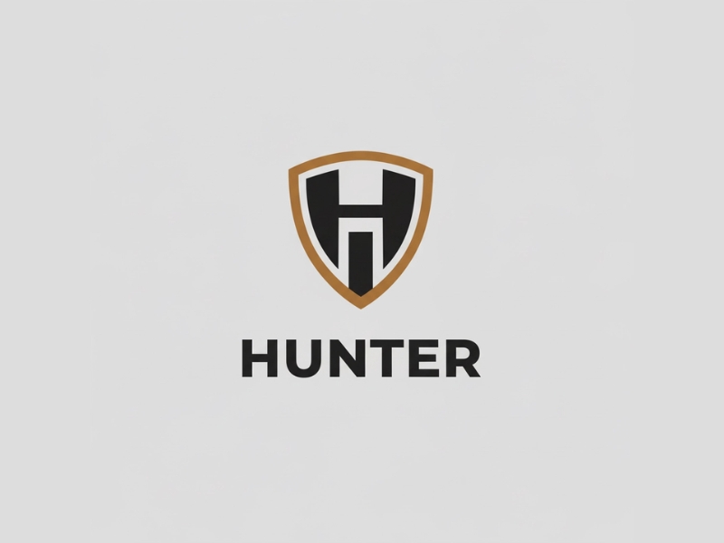 Hunter logo design by Michael Luutu