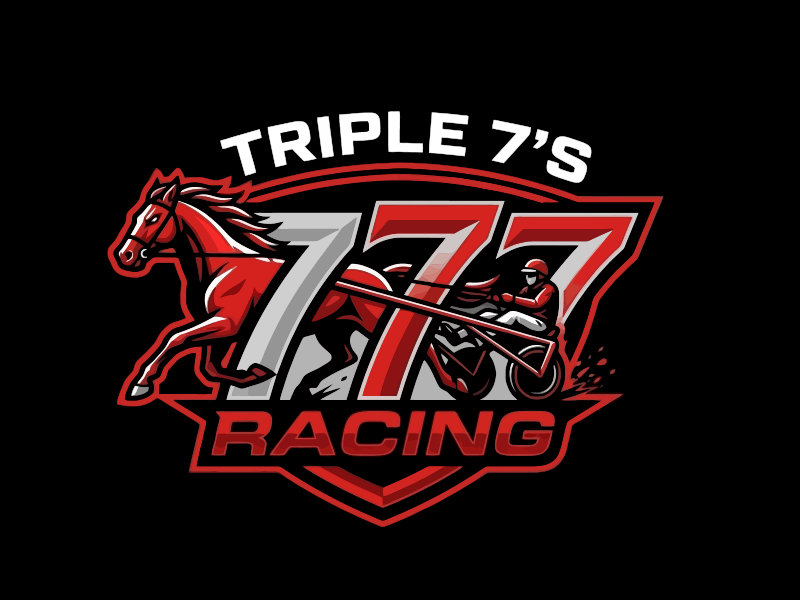 Triple 7's Racing logo design by mjmdesigns