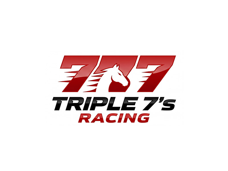 Triple 7's Racing logo design by IamSoya