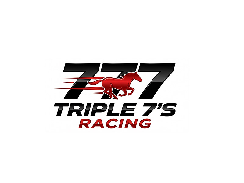 Triple 7's Racing logo design by IamSoya