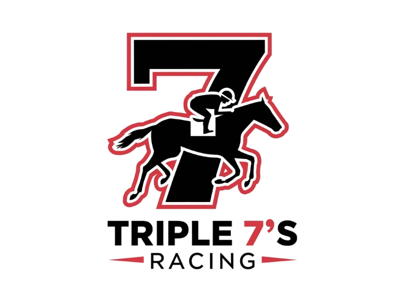 Triple 7's Racing logo design by D_king
