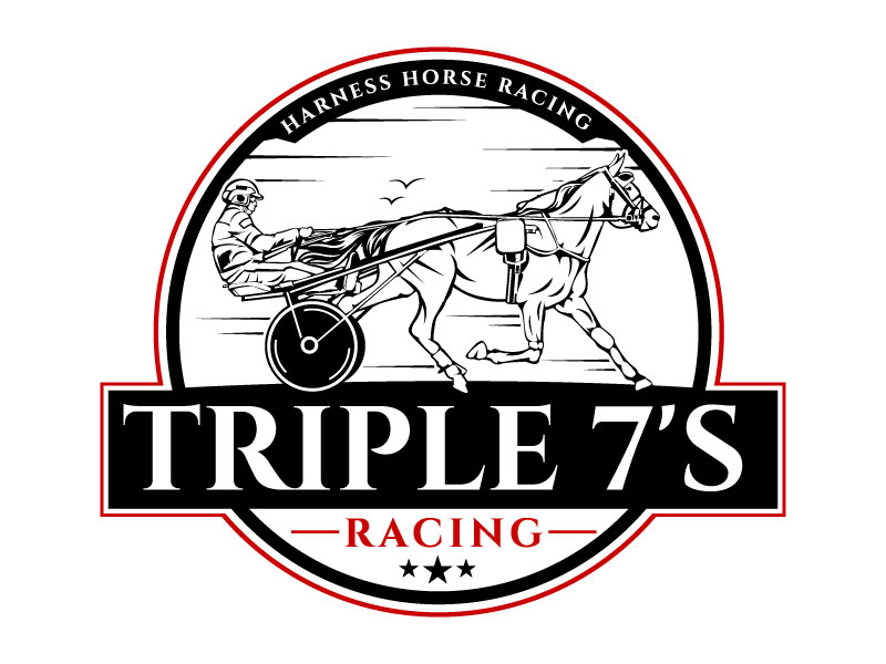 Triple 7's Racing logo design by LogoQueen