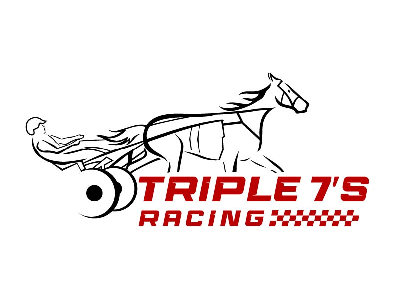 Triple 7's Racing logo design by Biswanath