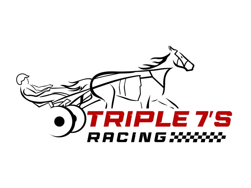 Triple 7's Racing logo design by Biswanath