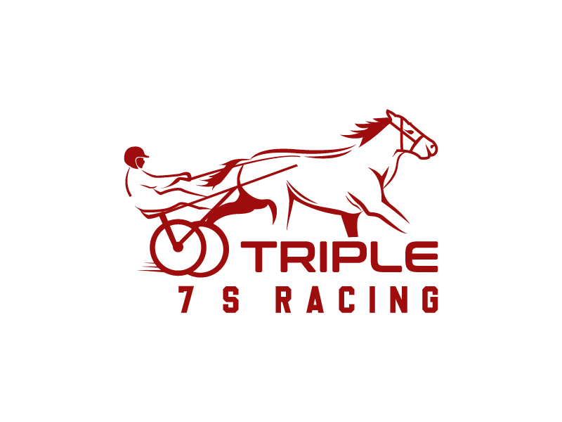 Triple 7's Racing logo design by Biswanath
