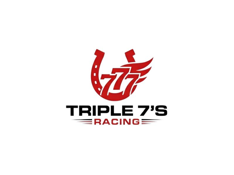 Triple 7's Racing logo design by iffikhan