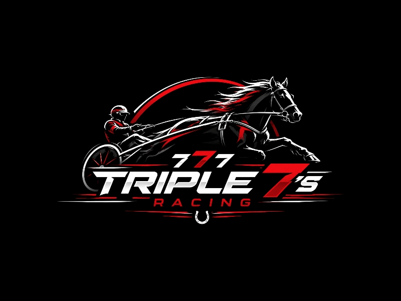 Triple 7's Racing logo design by iffikhan