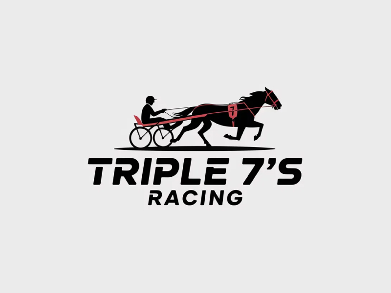Triple 7's Racing logo design by Poki