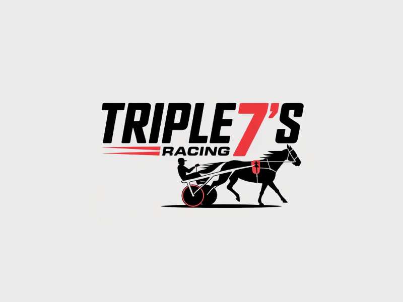 Triple 7's Racing logo design by Poki