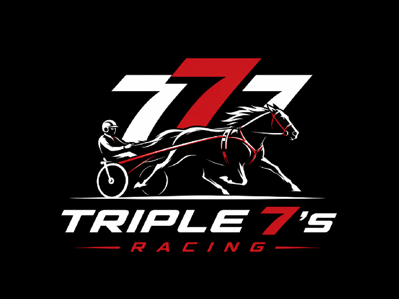 Triple 7's Racing logo design by DreamLogoDesign