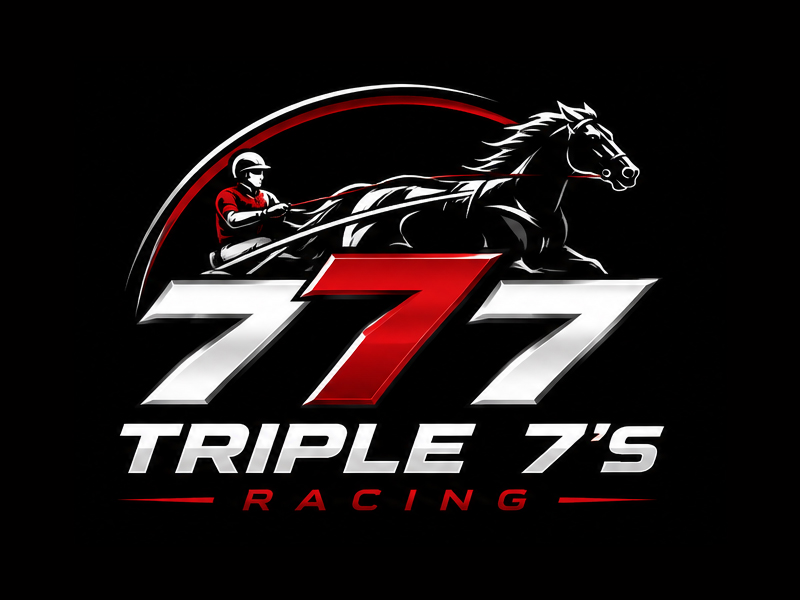 Triple 7's Racing logo design by DreamLogoDesign