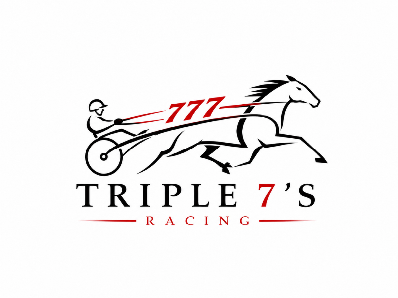 Triple 7's Racing logo design by DreamLogoDesign