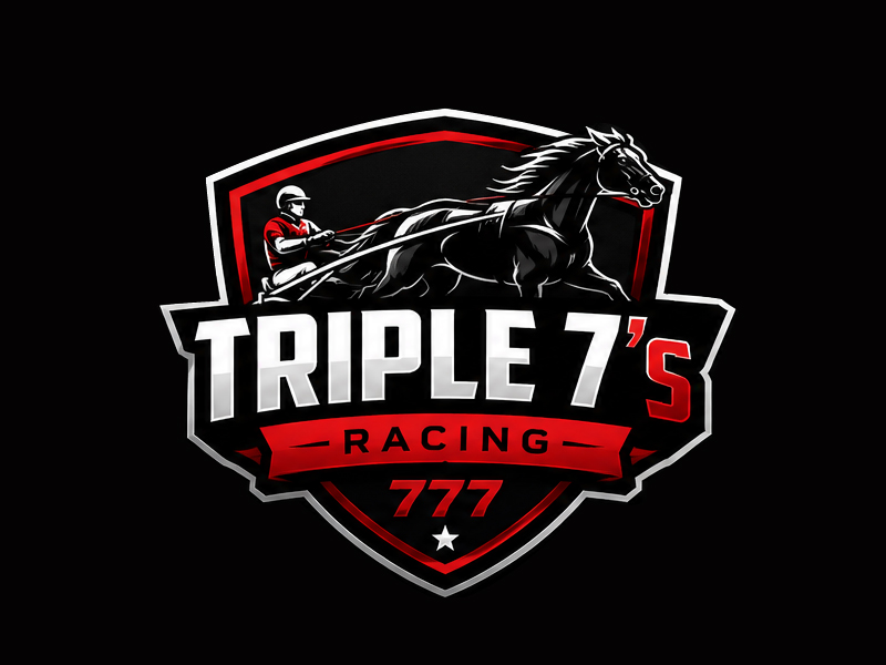 Triple 7's Racing logo design by DreamLogoDesign