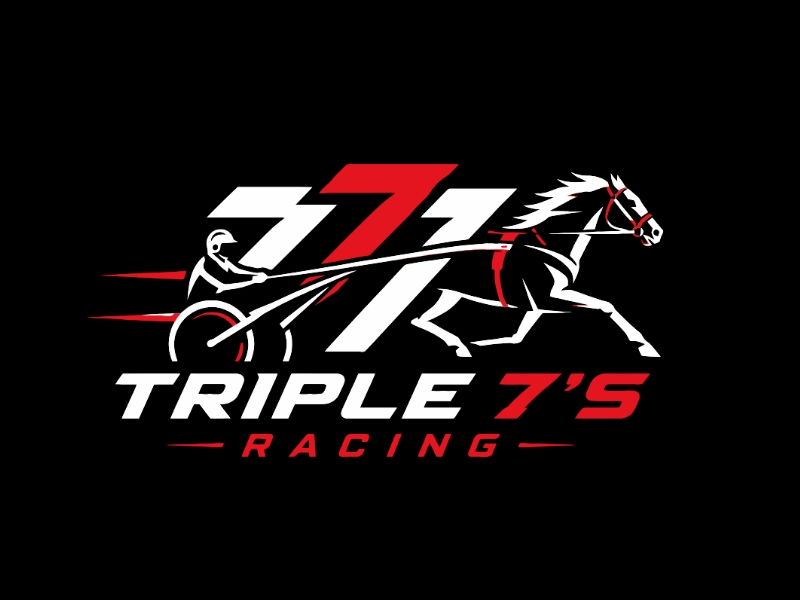Triple 7's Racing logo design by mjmdesigns