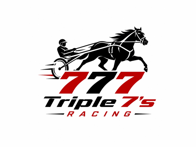 Triple 7's Racing logo design by giphone