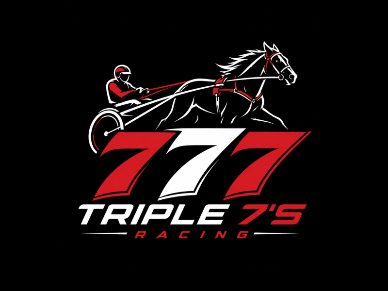 Triple 7's Racing logo design by giphone