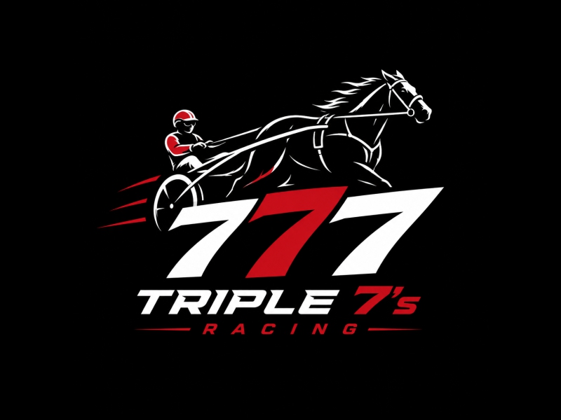 Triple 7's Racing logo design by giphone