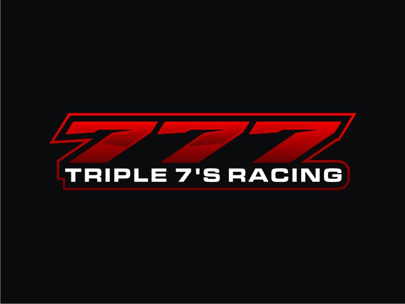 Triple 7's Racing logo design by Artomoro