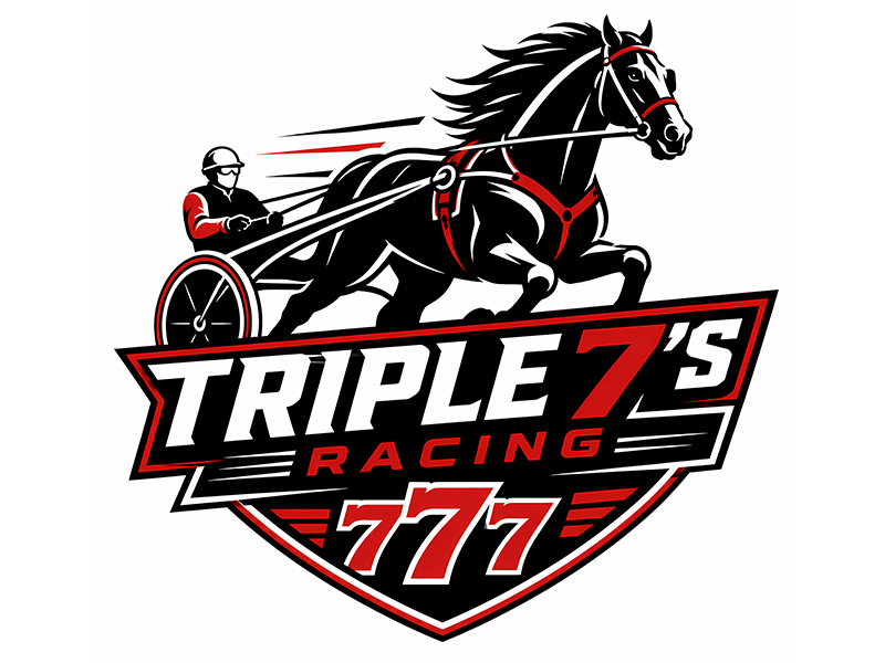 Triple 7's Racing logo design by F. Curtis