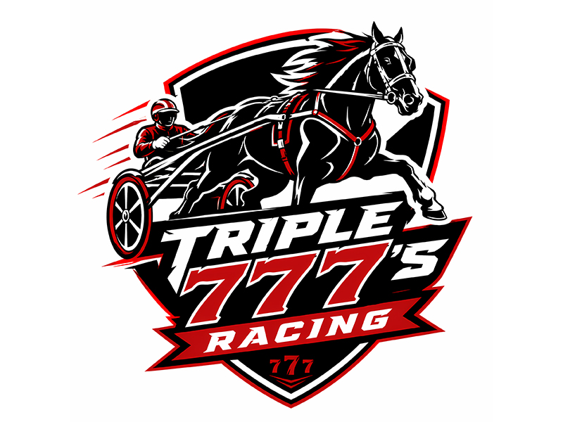 Triple 7's Racing logo design by F. Curtis