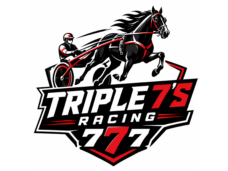 Triple 7's Racing logo design by F. Curtis